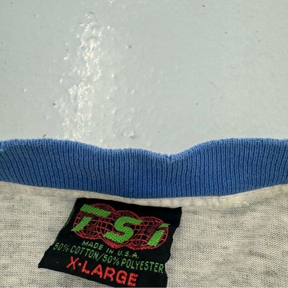 Tennis Association Vintage Ringer Tee Shirt 90’s - Picture 4 of 8